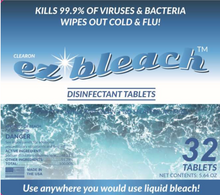 Load image into Gallery viewer, Clearon EZ-Bleach 5 gram Tablets (10 lb. Tub)
