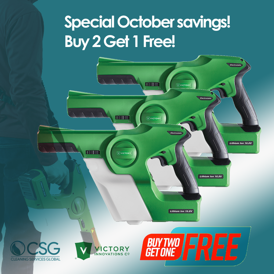 Special October Savings! Buy 2 Get 1 Free. Victory Cordless Hand Held Electrostatic Sprayer